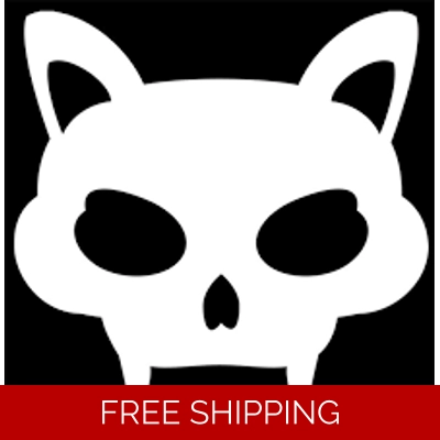 cat skull fangs Die Cut Vinyl Decal sticker cat skull fangs Die Cut Vinyl Decal sticker